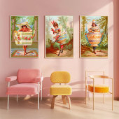 Theeschenkende Kunstprint Dish Darlings Poster
