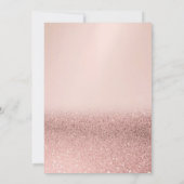 Theeservice Roze Goud Glitter Pensioen Kaart (Achterkant)