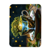 Theeservies surreële waterval keuken decor kunst magneet (Verticaal)