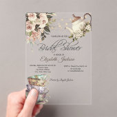 Theeset Lights Rozen Vrijgezellenfeest Acryl Uitnodigingen (Insitu (Draagbaar))