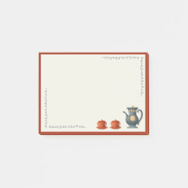 Theeset met vintage sfeer post-it® notes