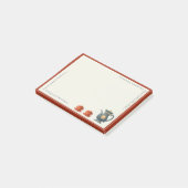Theeset met vintage sfeer post-it® notes (Schuin)