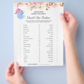 Theespel Bruiloft Bruidsmeisjes Borrel Spellen Flyer (Hand)