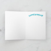 Theestapel in pastel met bloemen gefeliciteerd kaart (Binnen)