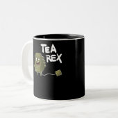 theetdinosaurus tweekleurige koffiemok (Voorkant links)