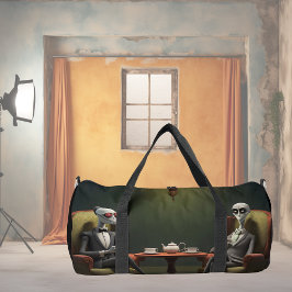 Theetijd aan de vreemde kant. 2 plunjezak