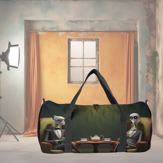 Theetijd aan de vreemde kant. 2 plunjezak