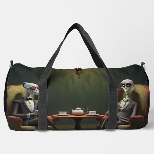 Theetijd aan de vreemde kant. 2 plunjezak (Voorkant)