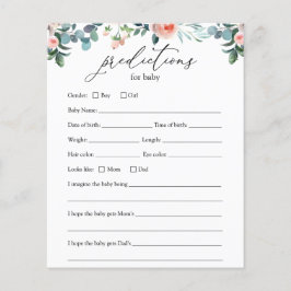 Theetijd Baby Voorspellingen Kaart