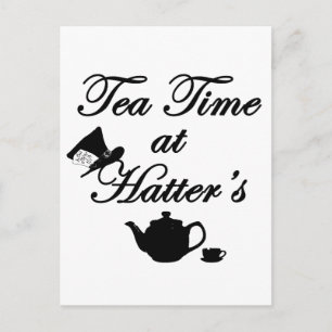 Theetijd bij Hatter's Briefkaart
