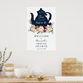 Theetijd Bruidsbruiloft Welkomstbord Poster (Keuken)