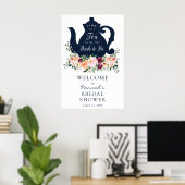 Theetijd Bruidsuitnodiging Welkomstbord Poster (Thuiskantoor)