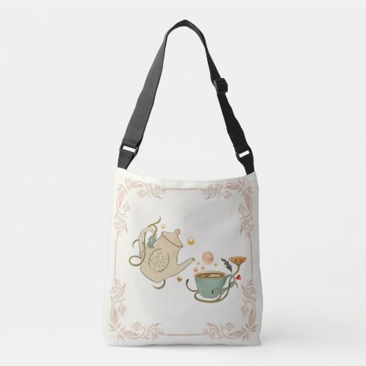 Theetijd Cozy Pastel Crossbody Tas (Voorkant)