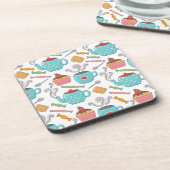 Theetijd en zoete coasters bier onderzetter (Linkerzijde)