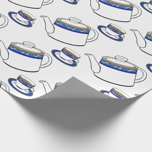 theetijd-inpakpapier cadeaupapier (Hoek)