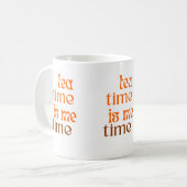 Theetijd is mijn tijd koffiemok (Voorkant links)