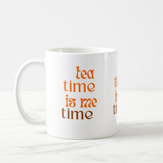 Theetijd is mijn tijd koffiemok (Links)