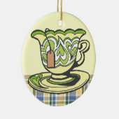 Theetijd Keramisch Ornament (Rechts)