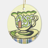 Theetijd Keramisch Ornament (Links)