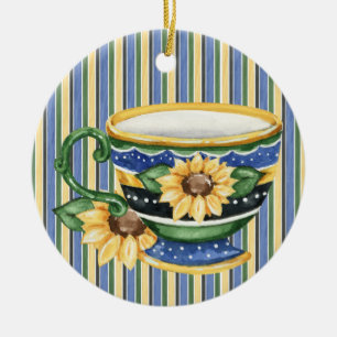 Theetijd Keramisch Ornament