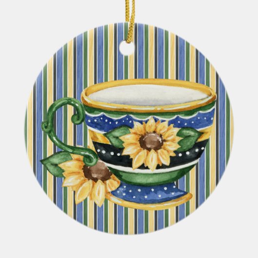 Theetijd Keramisch Ornament (Voorkant)