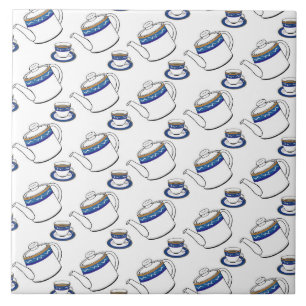 Theetijd keramische tegel tegeltje