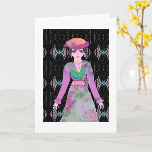 Theetijd LeeMarie's creatief ontwerp Kaart (Gele Bloem)