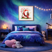 Theetijd Letter C Fee Poster Aziatisch Alfabet