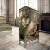 Theetijd Mary Antoinette Stijl Portret Kunst Tissuepapier