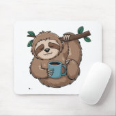 Theetijd met Baby Beer Mousepad Muismat (Met muis)