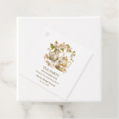 Theetijd met bloemen Bruidsfeest   Bedankjes Labels (In situ)