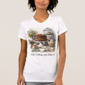Theetijd met chocoladetaart t-shirt (Voorkant)