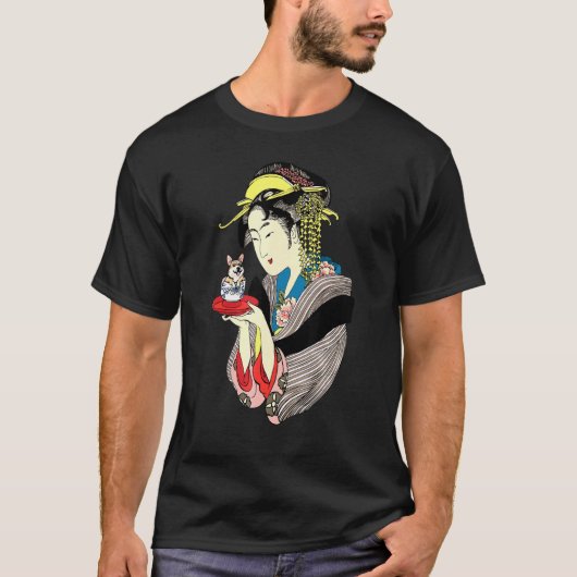 Theetijd Met Corgi T-shirt (Voorkant)