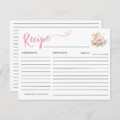 THEETIJD MET HET BRUID-TO-BE VRIJGEZELLENFEEST REC INFORMATIEKAARTJE (Voorkant / Achterkant)