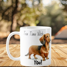 Theetijd met jou! Teckel Schattig