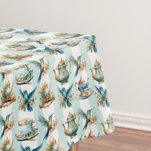 Theetijd met kolibries tafelkleed (Voorbeeld)