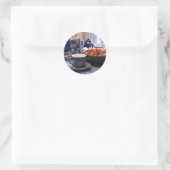 theetijd ronde sticker (Tas)
