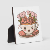 Theetijd Rozen Thee Kawaii Fotoplaat (Voorkant)