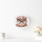 Theetijd Rozen Thee Kawaii Ronde Klok (Huis)