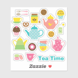 Theetijd Stickerblad Sticker