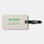 Theetijd tas voor theeliefhebbers bagagelabel (Achterkant horizontaal)