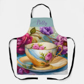 Theetijd - Tea Cup Kunst Schort (Voorkant)