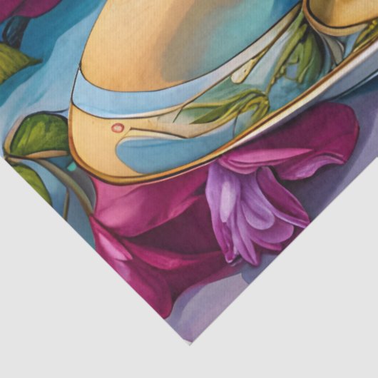 Theetijd - Tea Cup Kunst Tissuepapier (Detail)