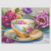 Theetijd - Tea Cup Kunst Tissuepapier (Voorkant)