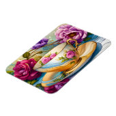 Theetijd - Theekopjes Kunst  Magneet (Linkerzijde)