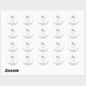 Theetijd Toile thema Baby shower Ronde Sticker (Vel)