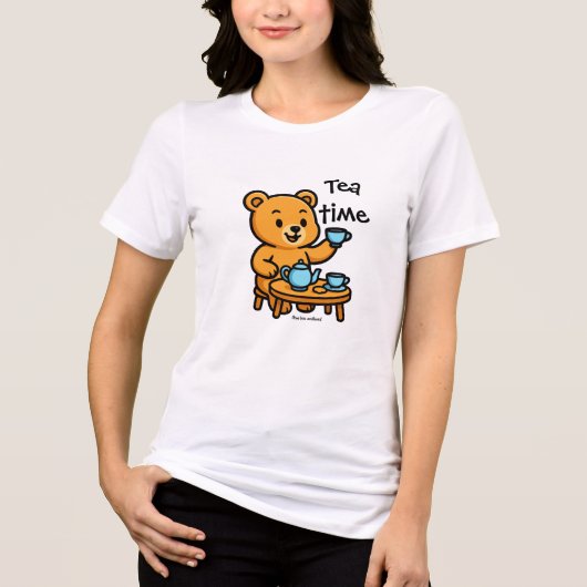 Theetijd Tri-Blend Shirt (Voorkant)