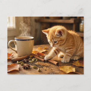 Theetijd uitnodiging • Gezellige herfst Chai