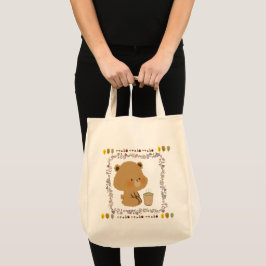 Theetijd van Little Beer Tote Bag