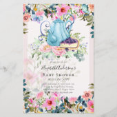 Theetijd Verjaardagsfeest Baby Shower Uitnodiginge (Voorkant)